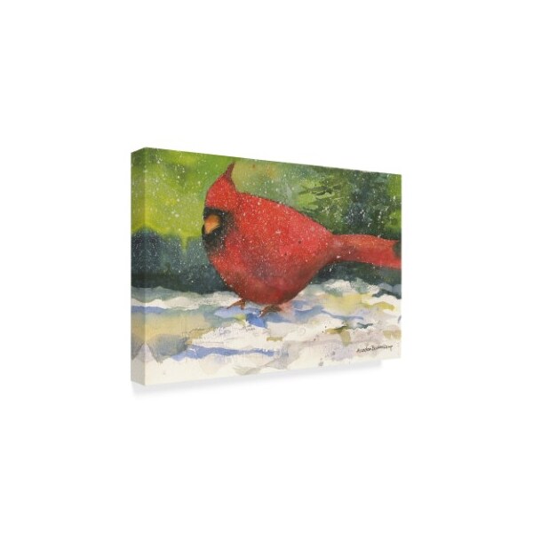 Annelein Beukenkamp 'Winter Cardinal In Snow' Canvas Art,22x32